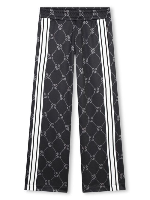 Logo-print track pants - Black