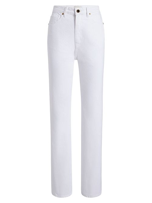 Women's Danielle Mid-Rise Straight-Leg Jeans - White