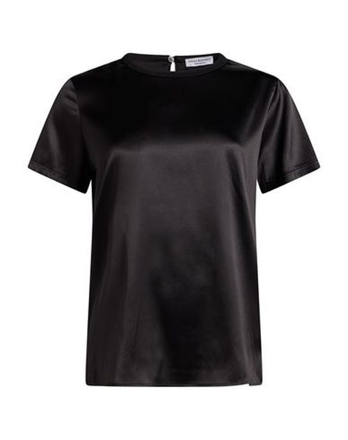Woman Top Black Size 8 Silk, Elastane, Wool, Cashmere