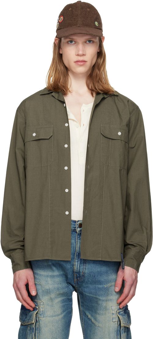 Khaki Dry Cotton Safari Shirt