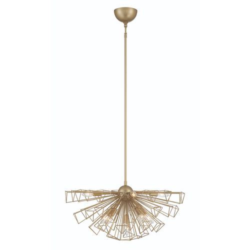 Dendelio 9-Light Semi-Flush Mount Ceiling Light in Gold