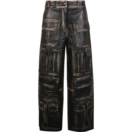 Fermas.Club Leather Cargo Trouser