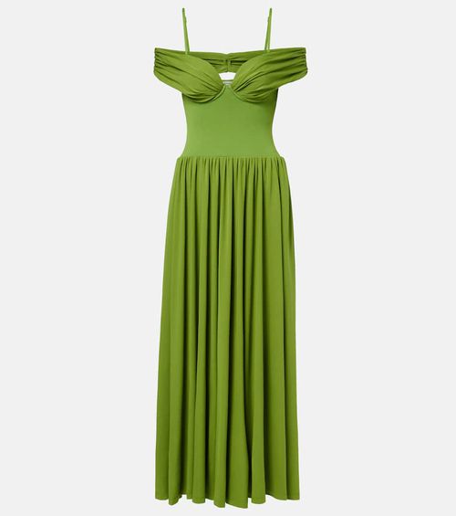 Amarantha draped jersey midi dress