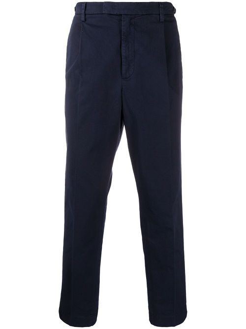 Tapered straight leg trousers - Blue