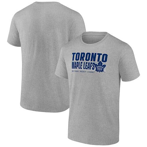Men's Fanatics Heathered Gray Toronto Maple Leafs Jet Speed T-Shirt - Size 4XL