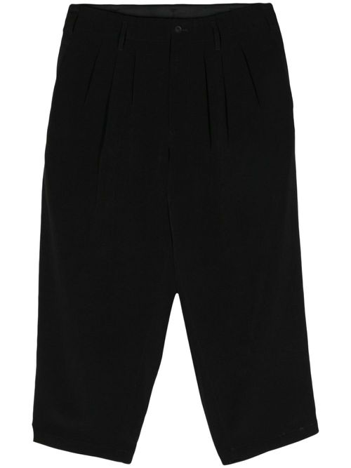 Tailored tapered trousers - Black