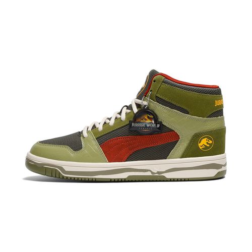 PUMA x JURASSIC WORLD Rebound Layup Men's Mid-Top Sneakers in Green