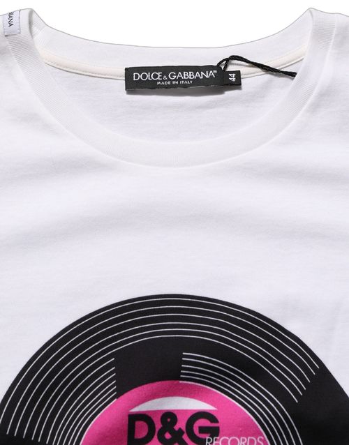 D&G Records Graphic Print T-Shirt — White