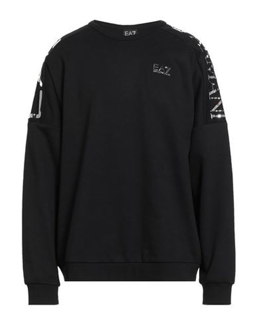 Man Sweatshirt Black Size M Cotton, Polyester, Elastane