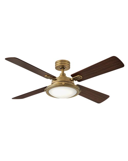 LED 54" Indoor Ceiling Fan in Heritage Bra