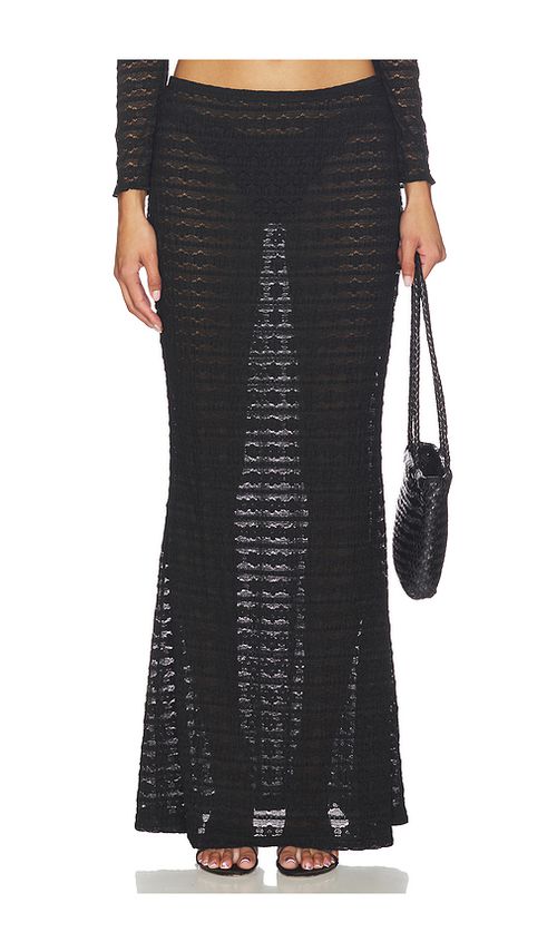 Montce Natalia Maxi Skirt in Black. L. Also in