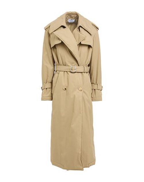 Woman Coat Beige Size 2 Cotton, Polyester