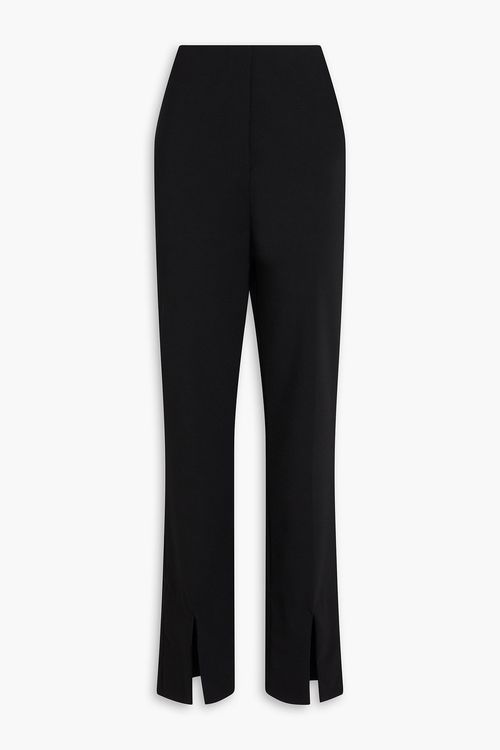 Florine crepe slim-leg pants - Black - XL