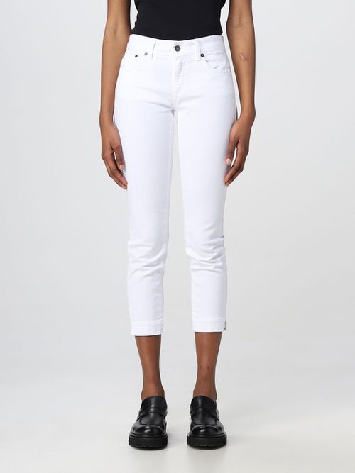 Jeans Woman color White