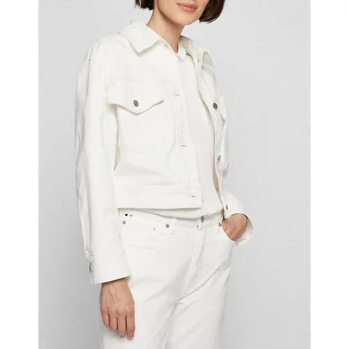 Hugo Boss Women's Denim Jacket - Cream - Size: 10