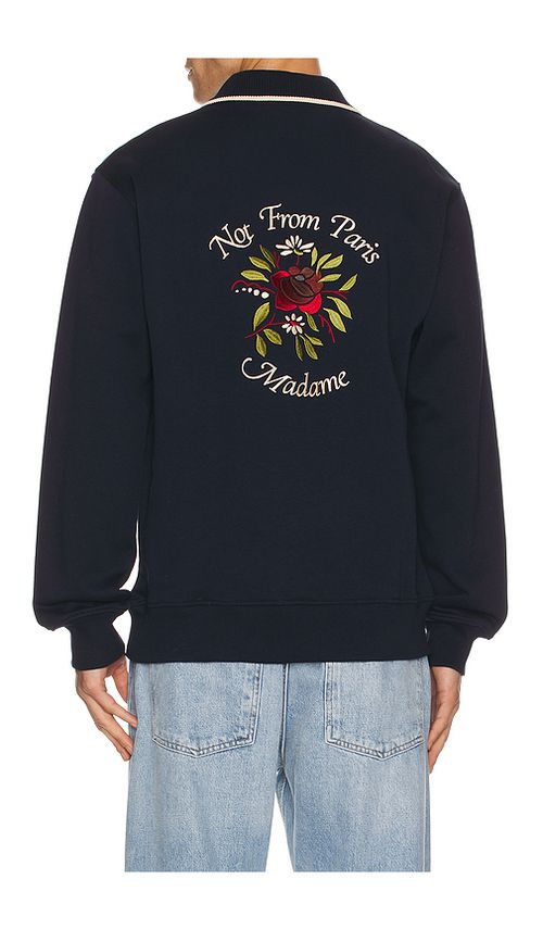 DrÃ´le De Monsieur Dr&ocirc;le De Monsieur Polo Slogan Rose in Blue. XXL/2X. Also in
