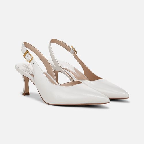 Felicia 4 Slingback Dress Shoe Shoes, Warm White Leather