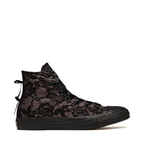 Converse Chuck Taylor All Star High-Top Lace Overlay Sneaker - Black / Petal Pit / Black