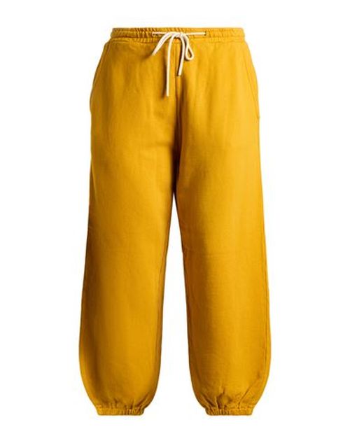 Man Pants Mustard Size XL Cotton