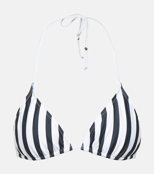 Striped bikini top