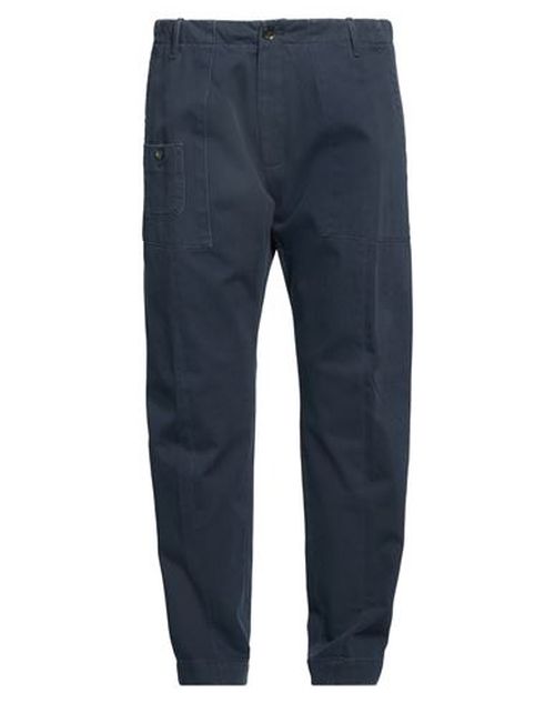 Man Pants Slate blue Size 36 Cotton