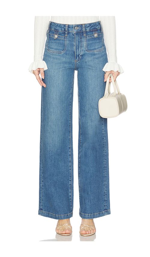 PAIGE Anessa Rounded Pockets Jeans in Written. 29 also