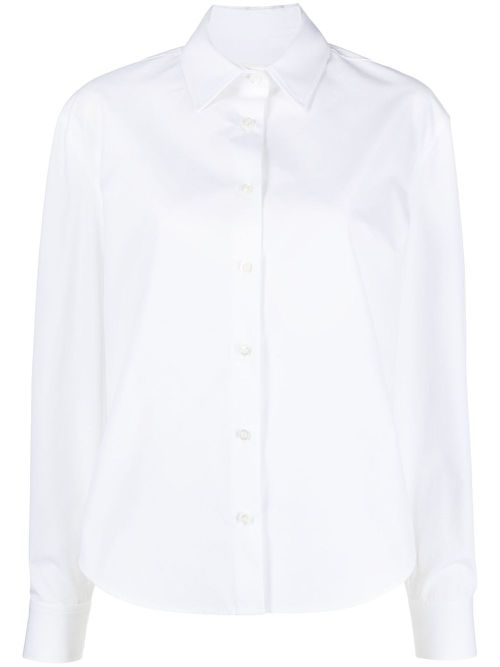 Long-sleeve cotton shirt - White