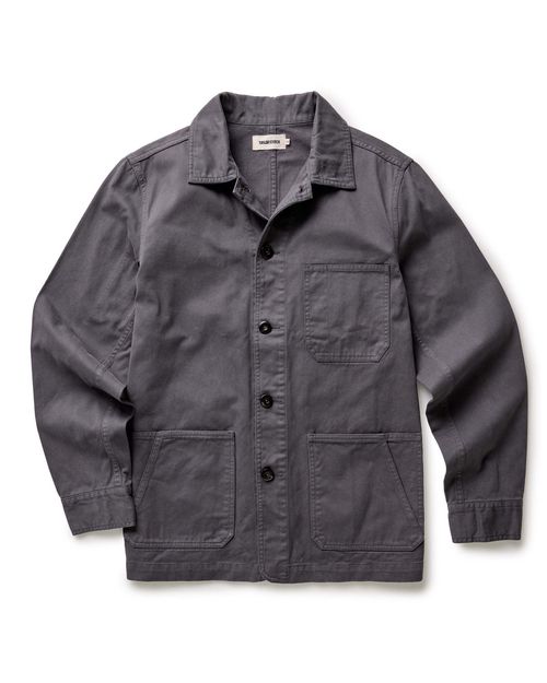 Men's Organic Cotton Ojai Jacket in Organic Charcoal Foundation Twill