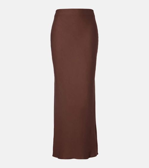Twill maxi skirt