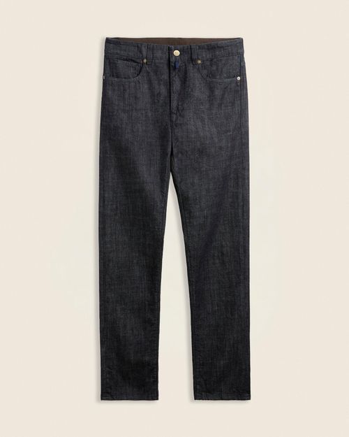 Slim fit stretch denim fivepocket trousers dark blue