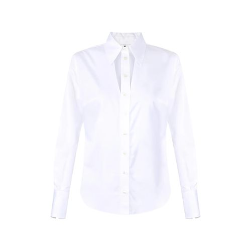 Cut-out Embroidered Shirt