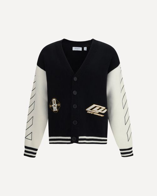 Star Logo Diagonal Varsity Cardigan Male L