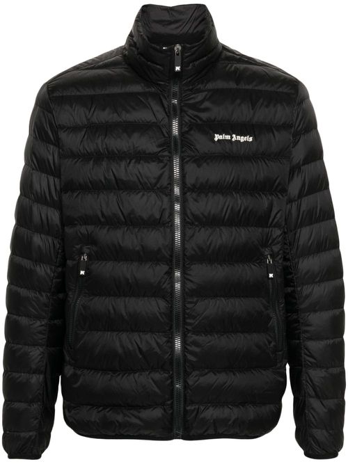 Logo-print padded jacket - Black