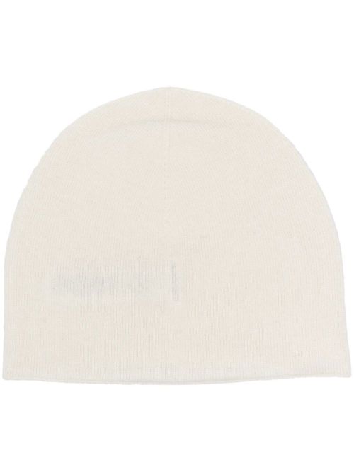 Ribbed-knit cashmere beanie - Neutrals