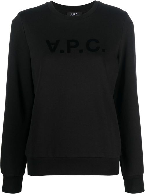 Logo-print sweatshirt - Black