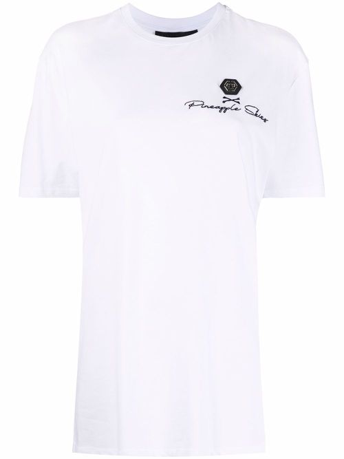 Graphic-print short-sleeve T-shirt - White