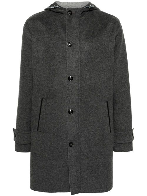 Button-up hooded jacket - Grey