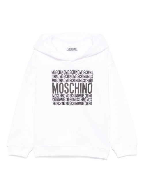 Logo-print hoodie - White