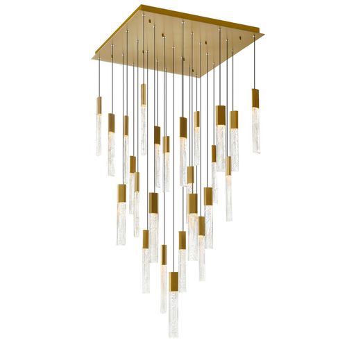 Brass LED Chandelier from the Greta Collection