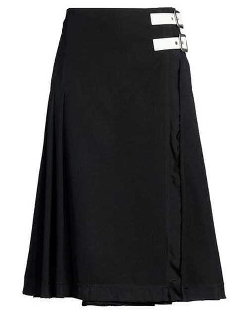 Woman Midi skirt Black Size 12 Wool