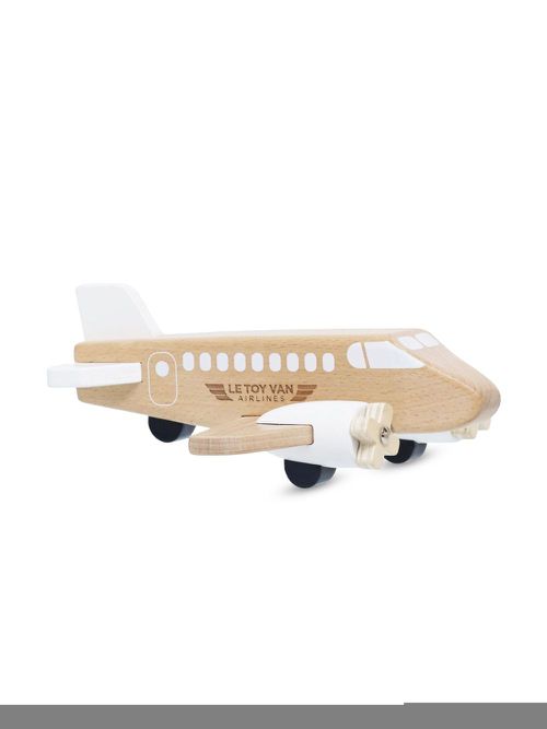 LE TOY VAN 키즈 Wooden Plane toy - Neutrals TV809