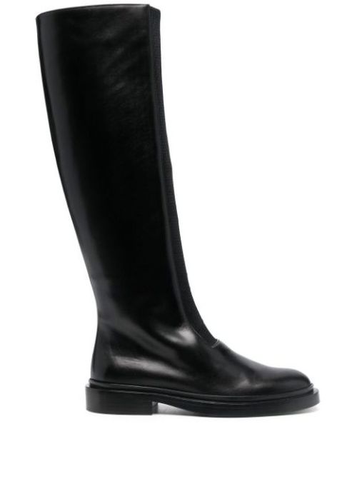 Knee-high leather boots
