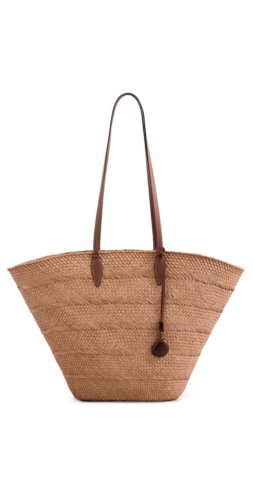 The Large Trapeze Basket Tote Bag Nuez/Cognac One Size