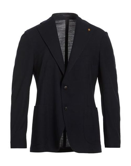 Man Blazer Midnight blue Size 38 Polyester, Wool