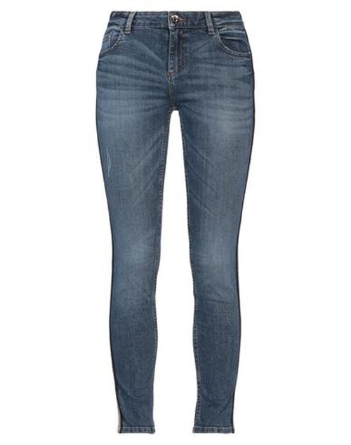 Woman Jeans Blue Size 24 Cotton, Elastane