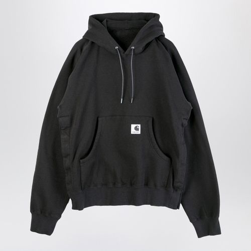Sacai X Carhartt Wip Black Cotton Hoodie