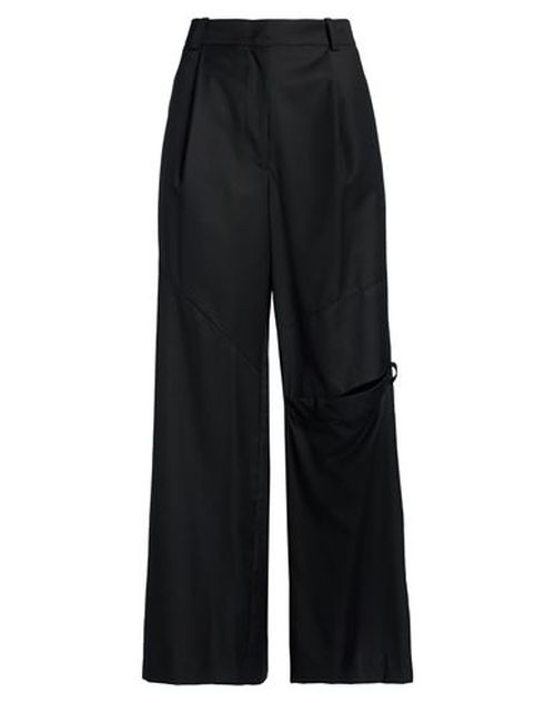 Woman Pants Black Size M Polyester, Polyurethane