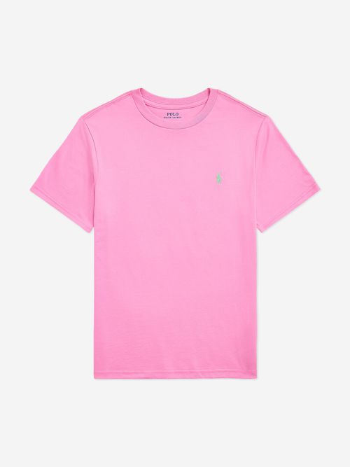 Boys Logo T-Shirt in Pink