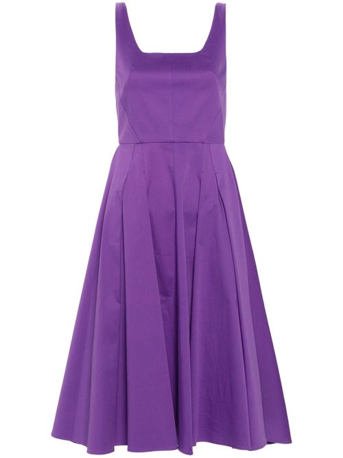 Aesculus flared midi dress - Purple