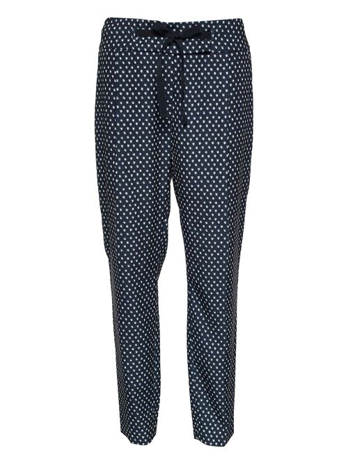 Pre-owned polka dot trousers - Black